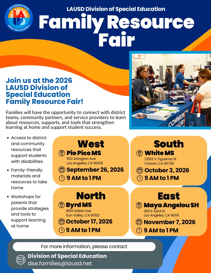 family resource fair flyer